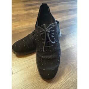 Cole Haan Black Men's Oxford Wingtip Soft Shell Lace up Shoes Size 9.5